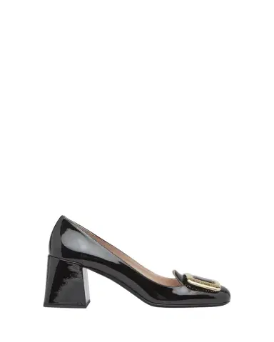 Miu Miu Patent Buckle Block-Heel Pumps | Thumbnail 1