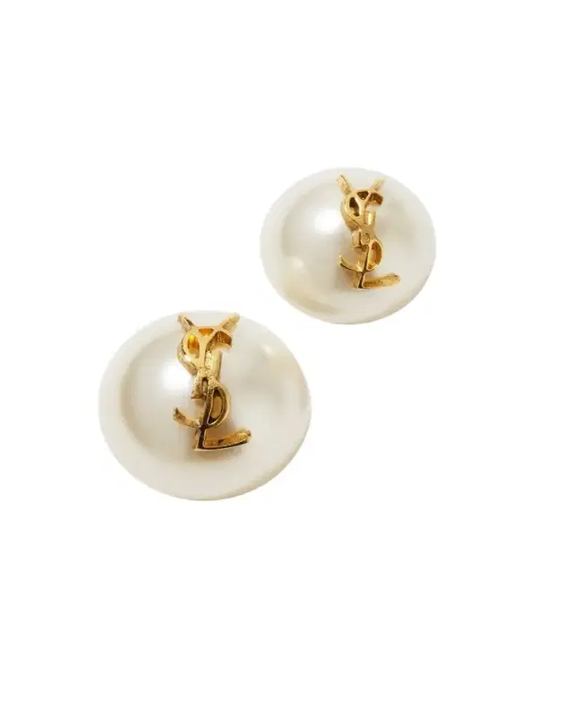 YSL Pearly Stud Earrings