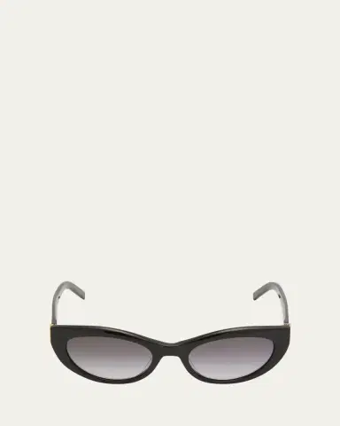 Saint Laurent YSL Acetate Cat-Eye Sunglasses | Thumbnail 4