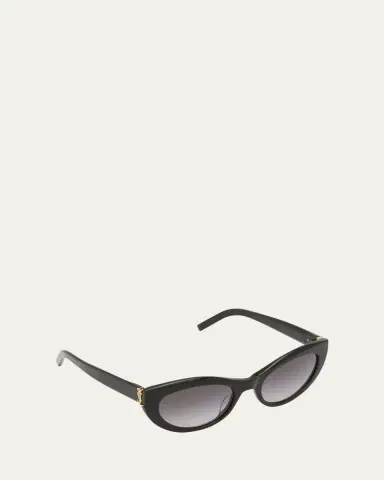 Saint Laurent YSL Acetate Cat-Eye Sunglasses | Thumbnail 5