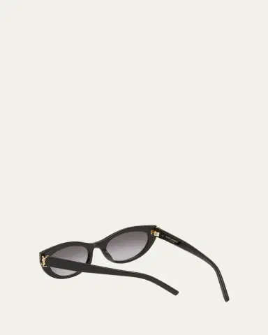 Saint Laurent YSL Acetate Cat-Eye Sunglasses | Thumbnail 6
