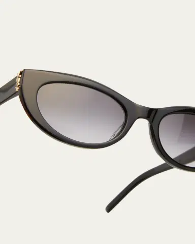 Saint Laurent YSL Acetate Cat-Eye Sunglasses | Thumbnail 8