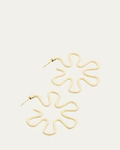 Bea Bongiasca Panna Flower Earrings with Enamel | Thumbnail 3