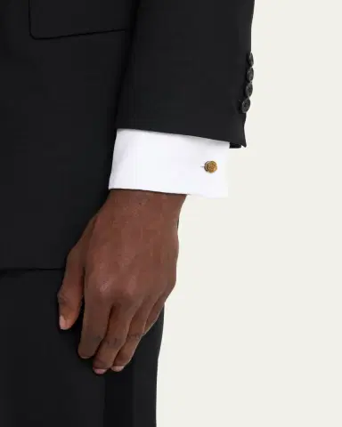 Jan Leslie Men's Tiger's Eye Rose Shirt Studs | Thumbnail 2 Jan Leslie Men's Tiger's Eye Rose Shirt Studs | Thumbnail 2