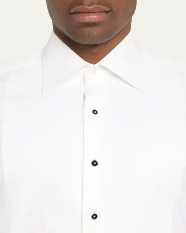 Jan Leslie Men's Round Black Onyx and Diamond Tuxedo Studs | Thumbnail 2