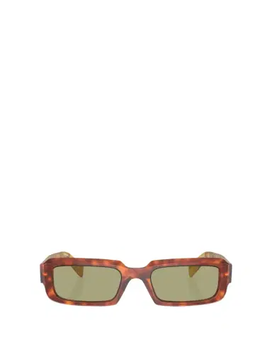 Prada Geometric Logo Acetate & Plastic Rectangle Sunglasses | Thumbnail 1