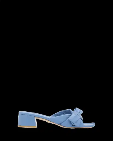 Stuart Weitzman Sofia Lambskin Bow Mule Sandals | Thumbnail 2