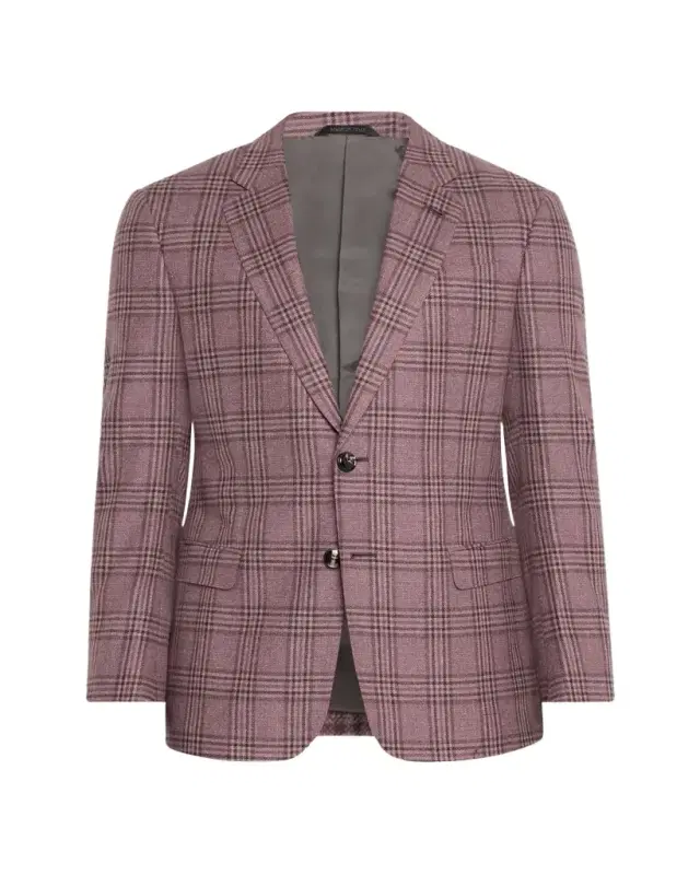Men's Wool-Cashmere Plaid Sport Coat