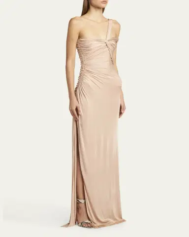 TOM FORD One-Shoulder Ruched Gown | Thumbnail 4
