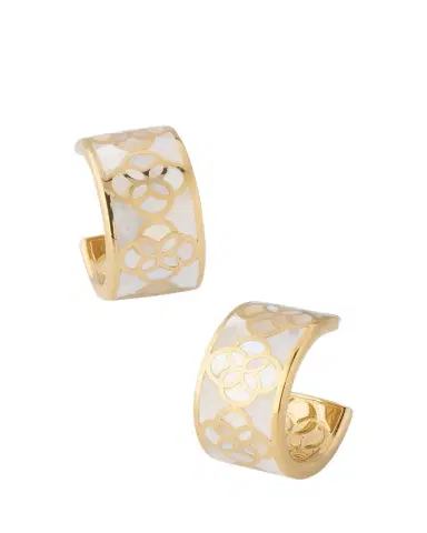 Jan Leslie Petal Gemstone Huggie Earrings | Thumbnail 1