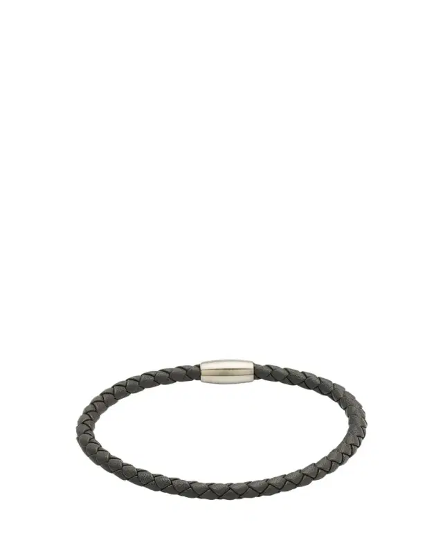 Jan Leslie Men's Woven Leather Bracelet