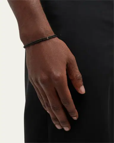 Jan Leslie Men's Double Strand Micro-Bead Bracelet | Thumbnail 5