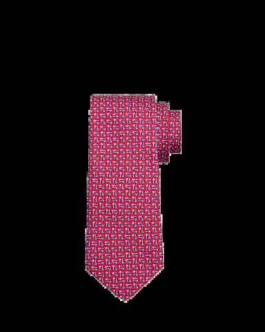 Ferragamo Men's Micro-Lollipop Print Tie | Thumbnail 2
