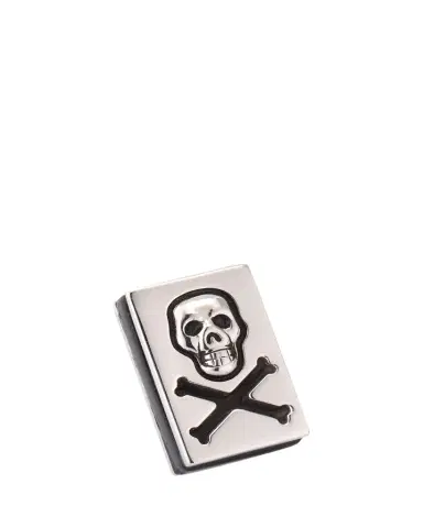 Jan Leslie Men's Sterling Silver Skull and Crossbones Lapel Pin | Thumbnail 1