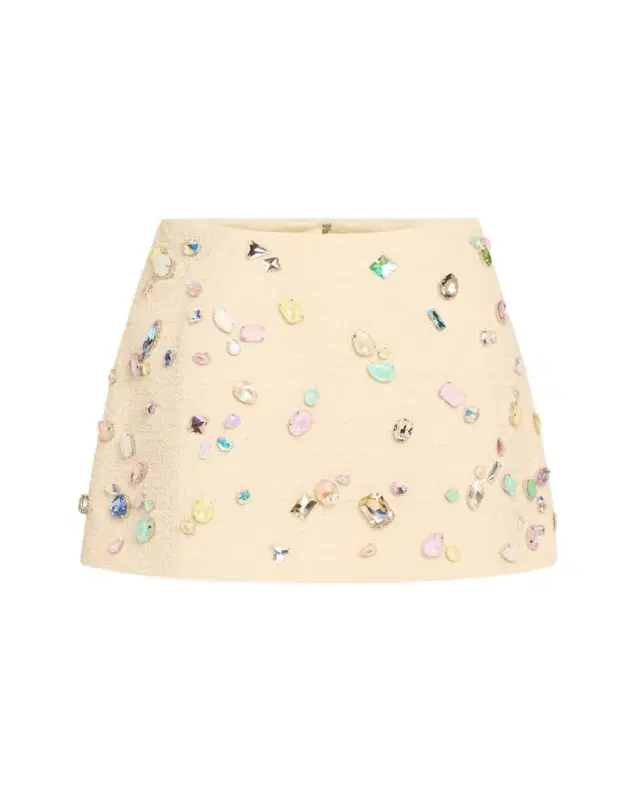 Marc Jacobs Runway Swarovski Mini Wool Bell Skirt