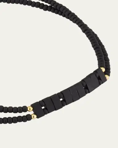 Jan Leslie Men's Glass Micro-Bead Pull Cord Bracelet | Thumbnail 3