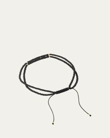 Jan Leslie Men's Glass Micro-Bead Pull Cord Bracelet | Thumbnail 4
