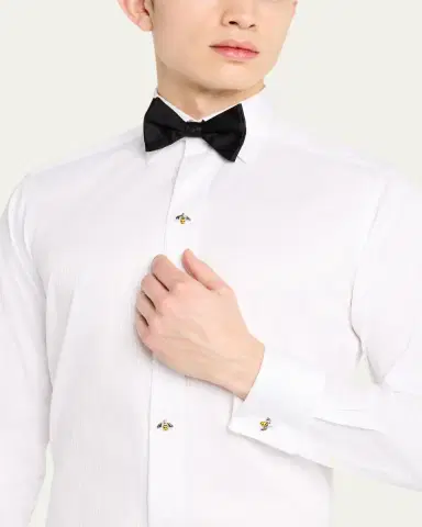 Jan Leslie Men's Sterling Silver Bee Tuxedo Stud Set | Thumbnail 2