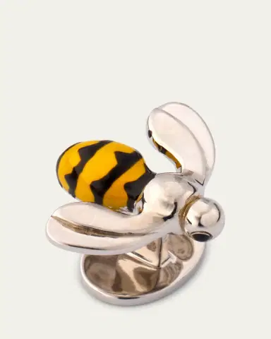 Jan Leslie Men's Sterling Silver Bee Tuxedo Stud Set | Thumbnail 3