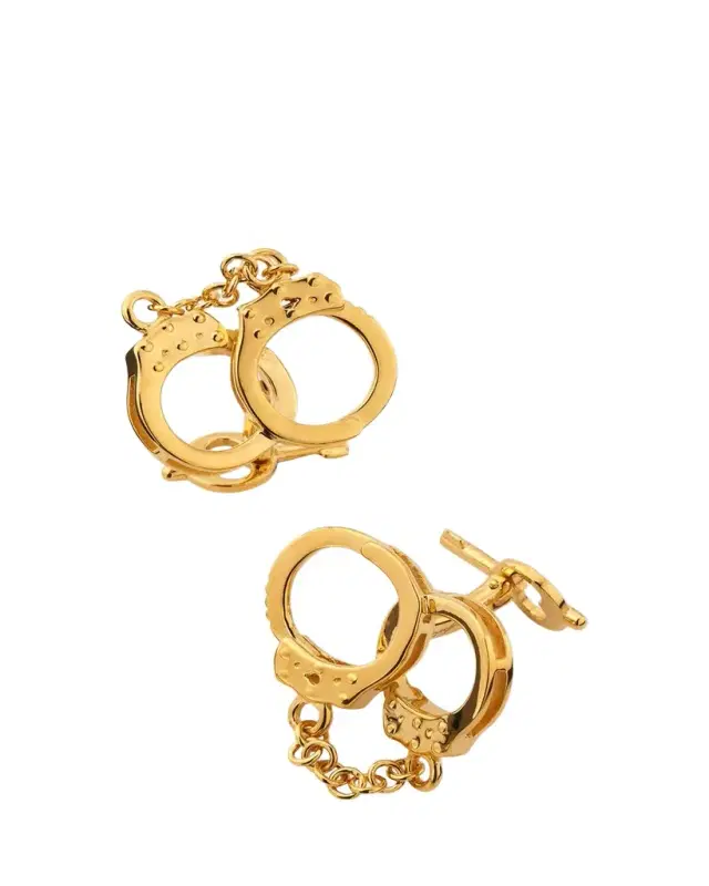 Jan Leslie Men's 18K Gold Vermeil Handcuff Cufflinks
