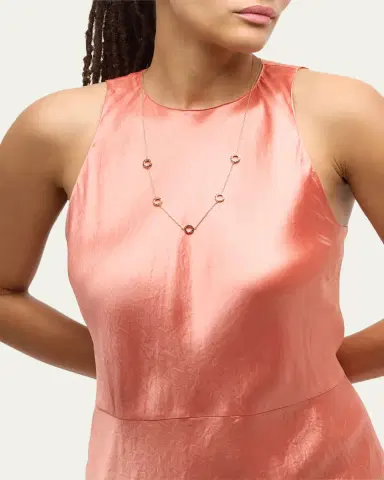 Jan Leslie Lapis, Tigers Eye, and Carnelian Dash Five Circle Station Necklace | Thumbnail 5 Jan Leslie Lapis, Tigers Eye, and Carnelian Dash Five Circle Station Necklace | Thumbnail 5