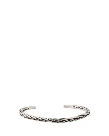 Jan Leslie Men's Twist Rope Sterling Silver Cuff Bracelet | Thumbnail 1