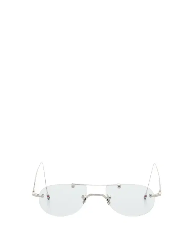 Thom Browne Men's Rimless Titanium Aviator Eyeglasses