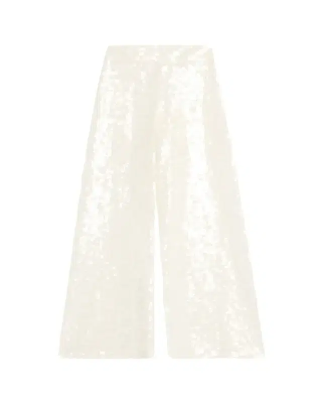 ALICE + OLIVIA Athena Sequined Wide-Leg Pants