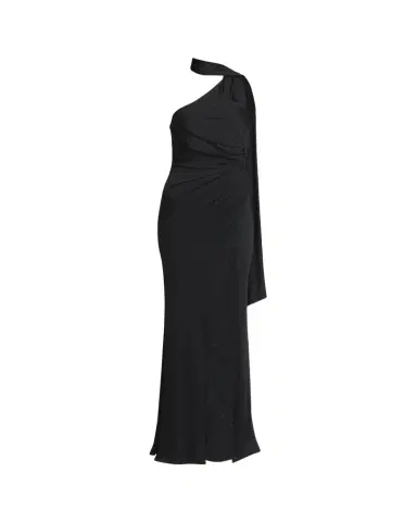 Tom Ford One-Shoulder Scarf-Neck Ruched Slit Gown | Thumbnail 1 Tom Ford One-Shoulder Scarf-Neck Ruched Slit Gown | Thumbnail 1