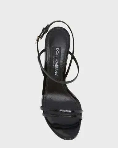 Dolce & Gabbana Patent Leather Double-Strap Sandals | Thumbnail 9 Dolce & Gabbana Patent Leather Double-Strap Sandals | Thumbnail 9