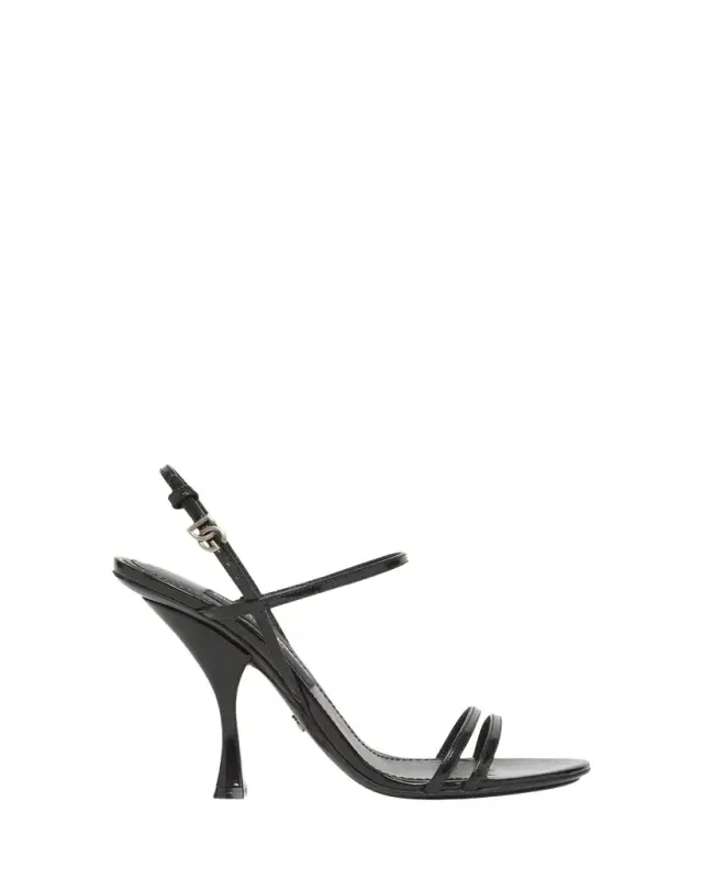 Dolce & Gabbana Patent Leather Double-Strap Sandals