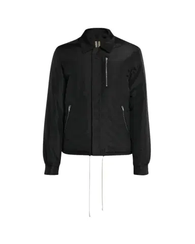 DRKSHDW RICK OWENS Men's Nylon Hidden-Zip Front Shirt Jacket | Thumbnail 1 DRKSHDW RICK OWENS Men's Nylon Hidden-Zip Front Shirt Jacket | Thumbnail 1