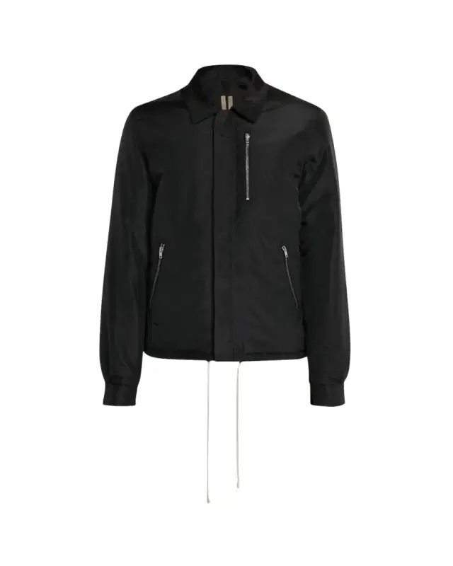DRKSHDW RICK OWENS Men's Nylon Hidden-Zip Front Shirt Jacket