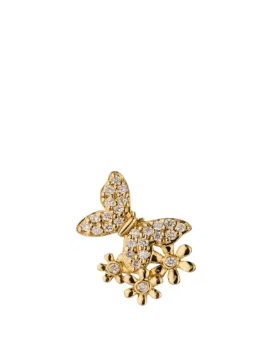 Sydney Evan 14K Butterfly Daisy Cluster Stud Earring, Single (Left) | Thumbnail 1 Sydney Evan 14K Butterfly Daisy Cluster Stud Earring, Single (Left) | Thumbnail 1