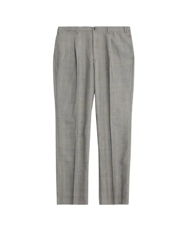 Giuliva Heritage Men's Glen Plaid Straight Wool Trousers