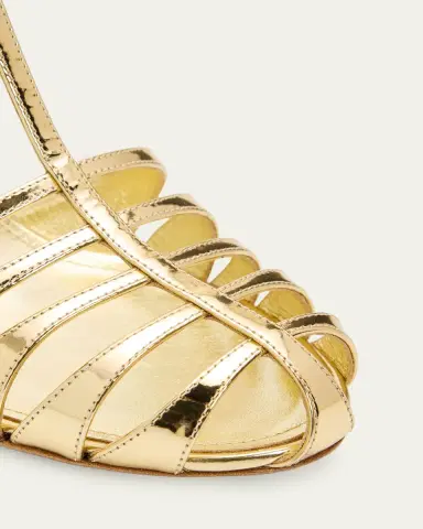 Ferragamo 95mm Lipa Metallic Leather Sandals | Thumbnail 5 Ferragamo 95mm Lipa Metallic Leather Sandals | Thumbnail 5