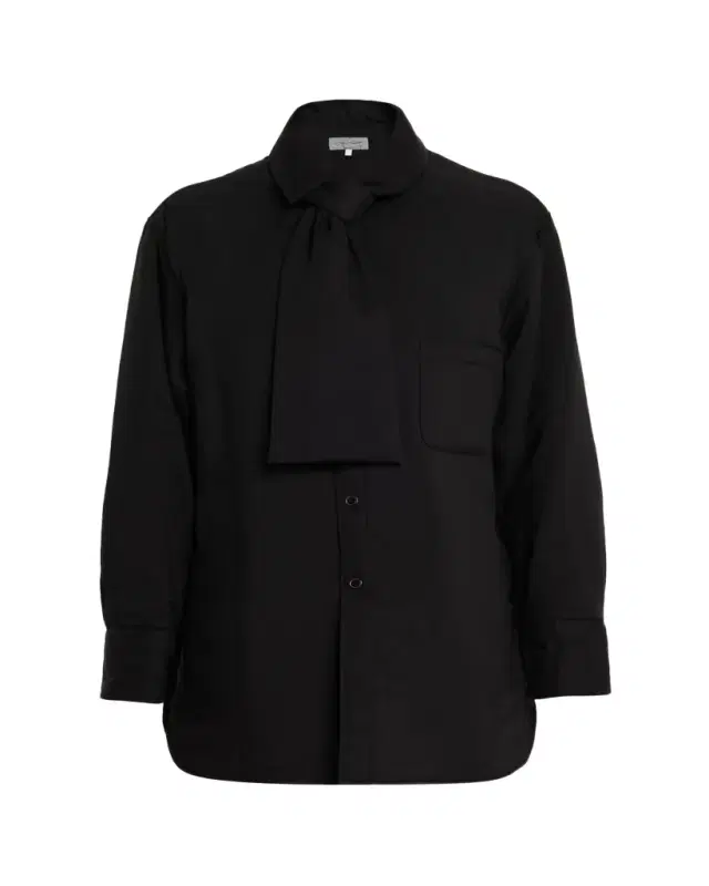 Men's Cellulose Lawn Stole Detail Padded Shirt
