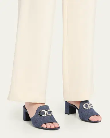 Ferragamo 55mm Rexy Denim Mule Sandals | Thumbnail 2 Ferragamo 55mm Rexy Denim Mule Sandals | Thumbnail 2