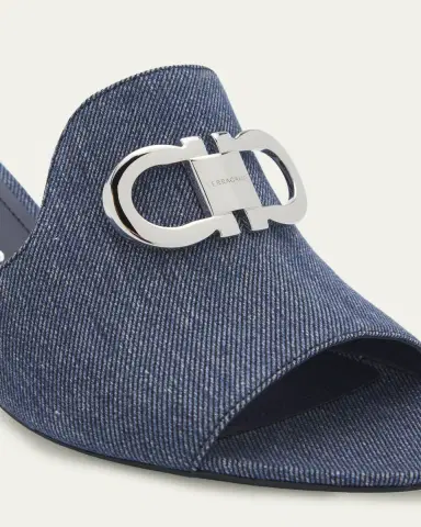 Ferragamo 55mm Rexy Denim Mule Sandals | Thumbnail 5 Ferragamo 55mm Rexy Denim Mule Sandals | Thumbnail 5