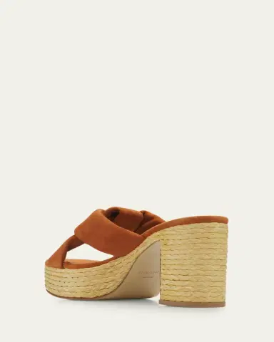 Ferragamo 85mm Douglas Leather Espadrille Platform Sandals | Thumbnail 4
