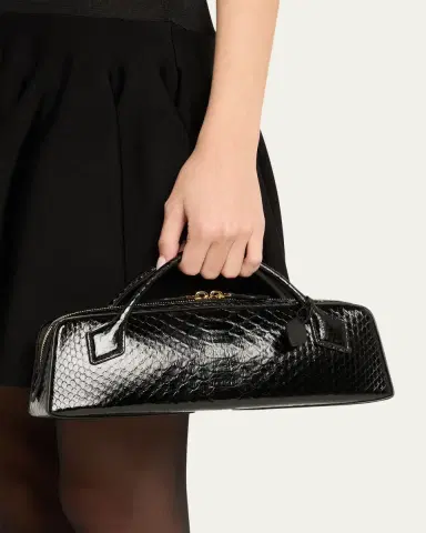 Alaïa Le Teckel Snakeskin Top-Handle Bag | Thumbnail 2 Alaïa Le Teckel Snakeskin Top-Handle Bag | Thumbnail 2