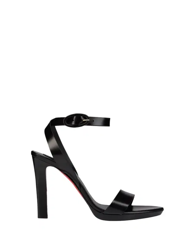 120mm Fanny Leather Sandals
