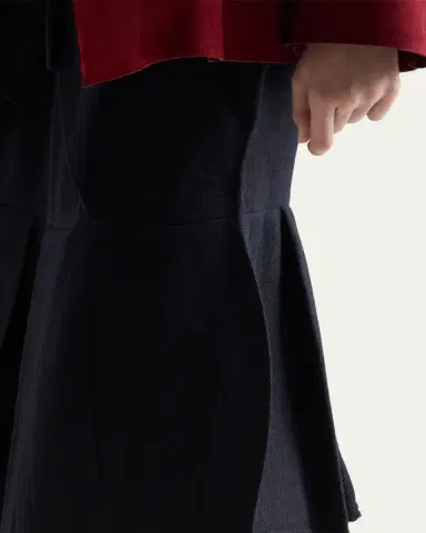 Prada Chevron Pleated Fit-And-Flare Skirt | Thumbnail 5