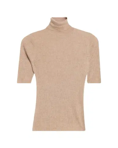 Sprwmn Rib-Knit Cashmere Turtleneck Top | Thumbnail 1