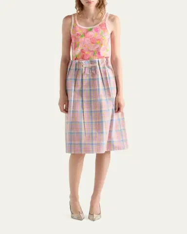 Prada Costina Floral-Print Tank Top | Thumbnail 2 Prada Costina Floral-Print Tank Top | Thumbnail 2