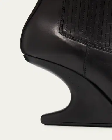 Rick Owens Leather Cantilever-Heel Ankle Boots | Thumbnail 5 Rick Owens Leather Cantilever-Heel Ankle Boots | Thumbnail 5