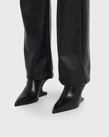 Rick Owens Leather Cantilever-Heel Ankle Boots | Thumbnail 6 Rick Owens Leather Cantilever-Heel Ankle Boots | Thumbnail 6