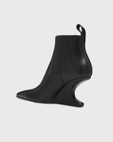 Rick Owens Leather Cantilever-Heel Ankle Boots | Thumbnail 8 Rick Owens Leather Cantilever-Heel Ankle Boots | Thumbnail 8