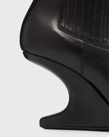 Rick Owens Leather Cantilever-Heel Ankle Boots | Thumbnail 9 Rick Owens Leather Cantilever-Heel Ankle Boots | Thumbnail 9