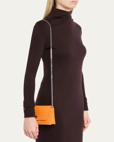 Akris Anouk Clutch Bag w/Chain | Thumbnail 2